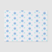 Blauwe sneeuwvlokken tissuepapier (Voorkant)