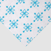Blauwe sneeuwvlokken tissuepapier (Detail)