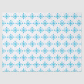 Blauwe sneeuwvlokken tissuepapier (Voorkant)