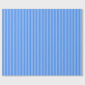 Blauwe snoepjes strepen cadeaupapier (Vlak)