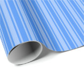 Blauwe snoepjes strepen cadeaupapier (Rol Hoek)