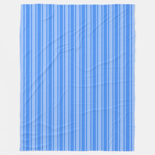 Blauwe snoepjes strepen fleece deken (Voorkant)