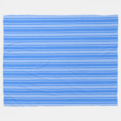 Blauwe snoepjes strepen fleece deken (Voorkant (Horizontaal))
