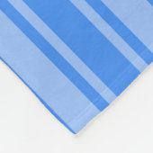 Blauwe snoepjes strepen fleece deken (Hoek)