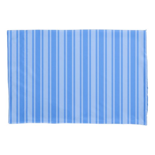 Blauwe snoepjes strepen kussensloop (Voorkant)