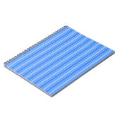 Blauwe snoepjes strepen notitieboek (Linkerzijde)