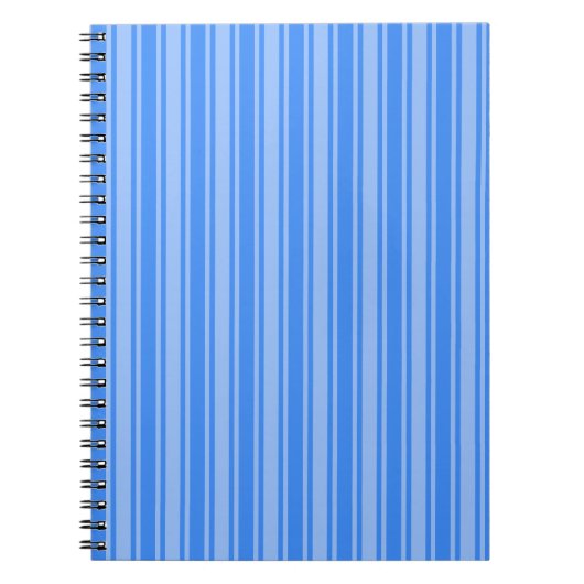 Blauwe snoepjes strepen notitieboek (Voorkant)
