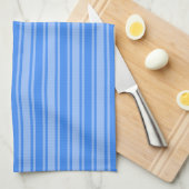 Blauwe snoepjes strepen theedoek (Quarter Fold)