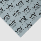 Blauwe snor je een vraag Humor Vaderdag Tissuepapier (Detail)