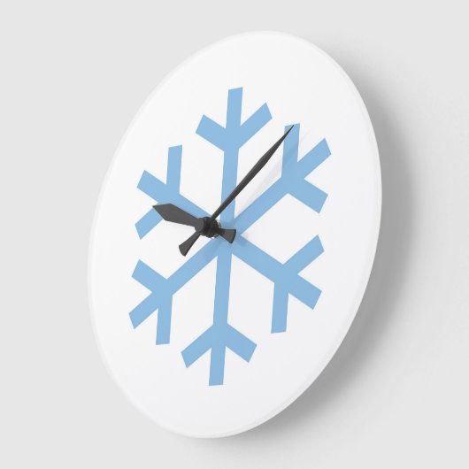 Blauwe Snowflake kerstklok Grote Klok (Hoek)