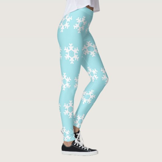 BLAUWE SNOWFLAKE-TIGHTS LEGGINGS (Rechts)