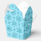 Blauwe Snowflakes-PARTIJ FAVOR BOXES, neem uit Bedankdoosjes (Geopend)