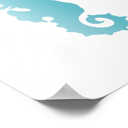 Blauwe snuffelkunst poster (Hoek)