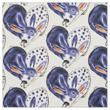 Blauwe snuggle Bunny Love Rabbit Heart Design Cute