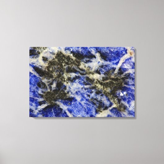 Blauwe Sodaliet Canvas Afdruk (Voorkant)