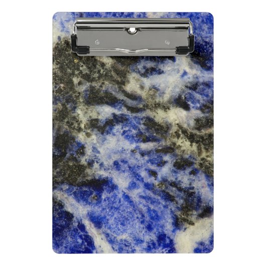 Blauwe Sodaliet Mini Klembord (Voorkant)