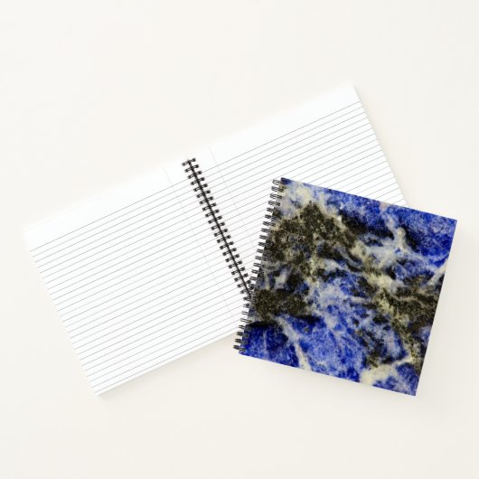 Blauwe Sodaliet Notitieboek (Binnen)