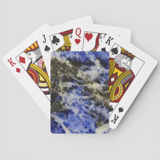 Blauwe Sodaliet Pokerkaarten (Achterkant)