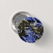 Blauwe Sodaliet Ronde Button 3,2 Cm (Voorkant /achterkant)