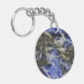 Blauwe Sodaliet Sleutelhanger (Voorkant Links)