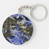Blauwe Sodaliet Sleutelhanger (Achterkant)