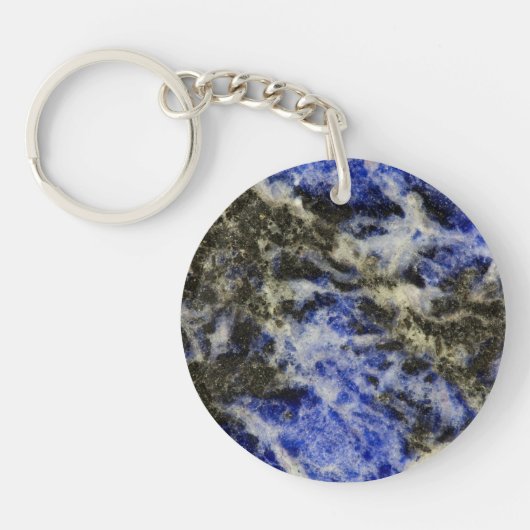 Blauwe Sodaliet Sleutelhanger (Voorkant)