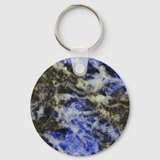 Blauwe Sodaliet Sleutelhanger (Voorkant)