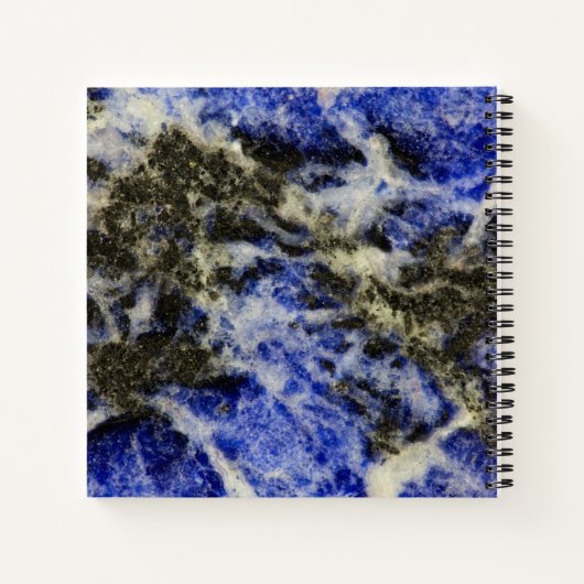 Blauwe sodoliet notitieboek (Achterkant)