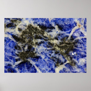 Blauwe sodoliet poster