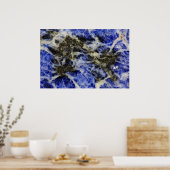 Blauwe sodoliet poster (Keuken)