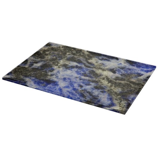 Blauwe sodoliet snijplank (Hoek)