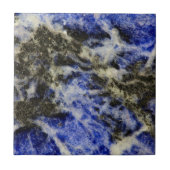 Blauwe sodoliet tegeltje (Voorkant)