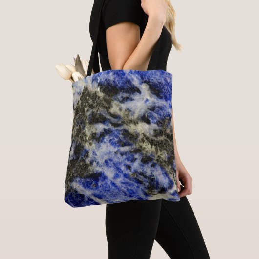 Blauwe sodoliet tote bag (Dichtbij)