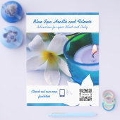 Blauwe spa voor Sjabloon brochure (Enkel)