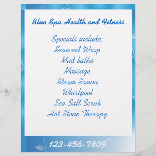 Blauwe spa voor Sjabloon brochure (Achterkant)
