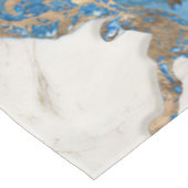Blauwe spaar - grijze marmer en goud tafelkleed (Gekanteld)