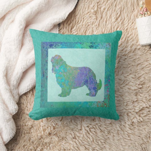 Blauwe Spaniel Kussen (Deken)