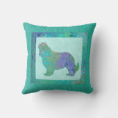 Blauwe Spaniel Kussen (Achterkant)