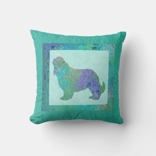 Blauwe Spaniel Kussen (Voorkant)