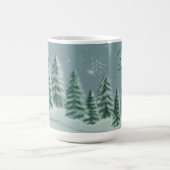 Blauwe Spar Kerstmug Koffiemok (Center)