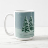 Blauwe Spar Kerstmug Koffiemok (Links)