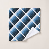 BLAUWE SPARKLE BATHROOM TOWEL SET BAD HANDDOEK (Wasdoekje)