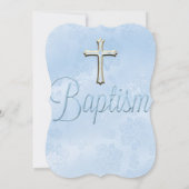 Blauwe Sparkle Jewel Doop Christening Kaart (Achterkant)