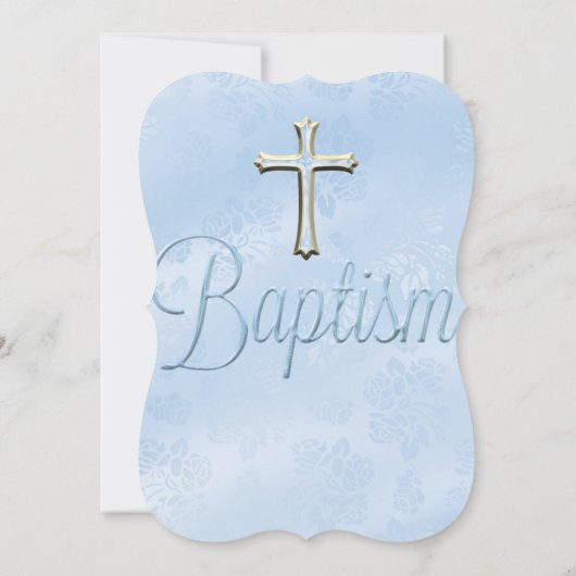 Blauwe Sparkle Jewel Doop Christening Kaart (Achterkant)