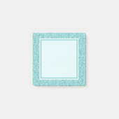 Blauwe Sparkle Post Post-it® Notes (Voorkant)
