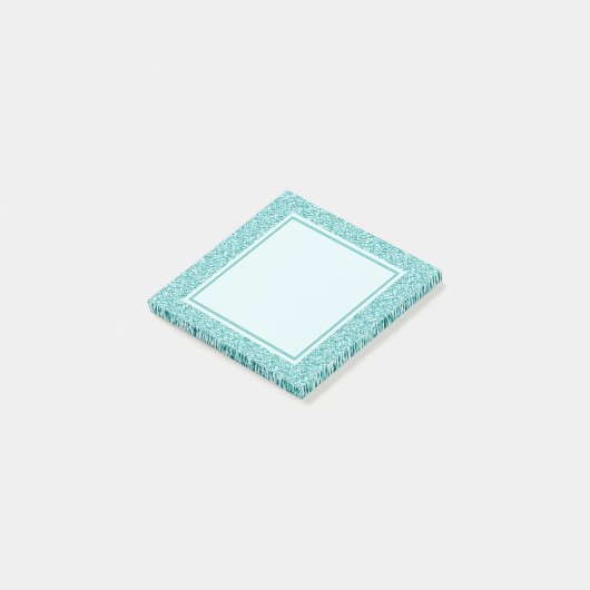Blauwe Sparkle Post Post-it® Notes (Schuin)
