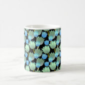 Blauwe Sparkling Floral Fantasy Koffiemok (Center)