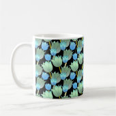 Blauwe Sparkling Floral Fantasy Koffiemok (Links)