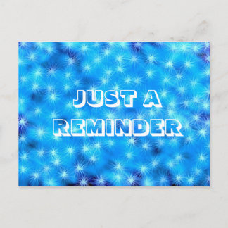 Blauwe Sparle Briefkaart