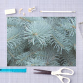 Blauwe sparren grijze winter tissuepapier (Craft)